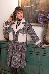 Женское пальто из шерсти, модель Шанель